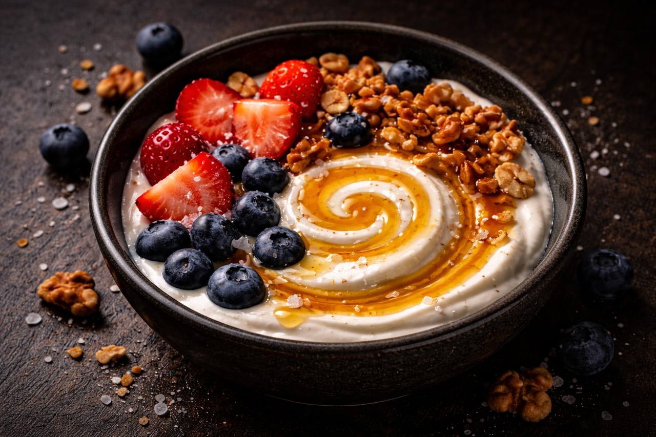 Hot Honey Yogurt Bowl